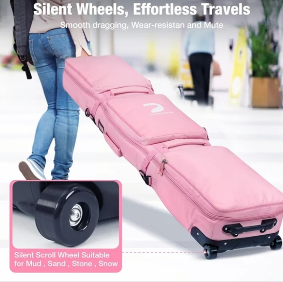 DASHINGNOAH Double Rolling Ski Bag BRAND NEW - Picture 6 of 7